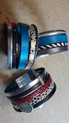 bracelet bijou fabrication artisanale cuir collonges
