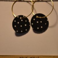 boucles d'oreilles cuir fait main à collonges la rouge artisanat