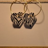 boucles d'oreilles cuir fait main à collonges la rouge artisanat