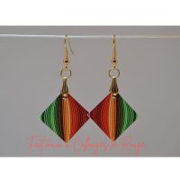 boucles d'oreilles cuir fabrication artisanale française