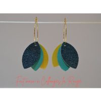 boucles d'oreilles cuir fabrication artisanale française