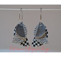boucles d'oreilles cuir fabrication artisanale française