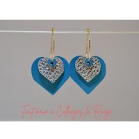 boucles d'oreilles cuir fabrication artisanale française