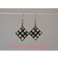 boucles d'oreilles cuir fabrication artisanale française