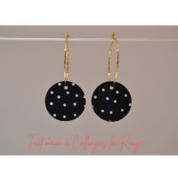 boucles d'oreilles cuir fabrication artisanale française