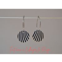 boucles d'oreilles cuir fabrication artisanale française