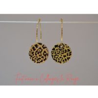 boucles d'oreilles cuir fabrication artisanale française