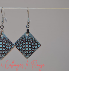 boucles d'oreilles cuir fabrication artisanale française