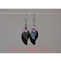 boucles d'oreilles cuir fabrication artisanale française