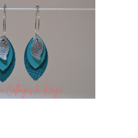boucles d'oreilles cuir fabrication artisanale française